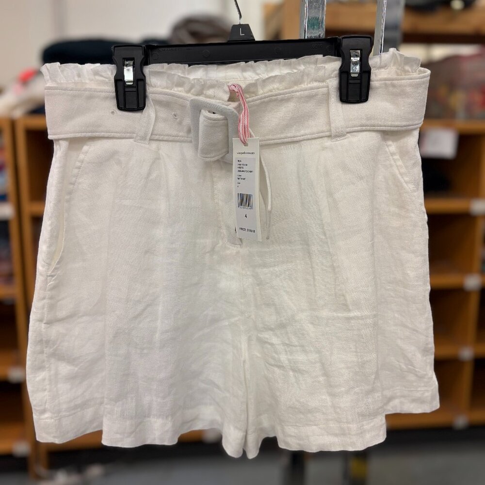 Vineyard Vines Linen Belted Shorts